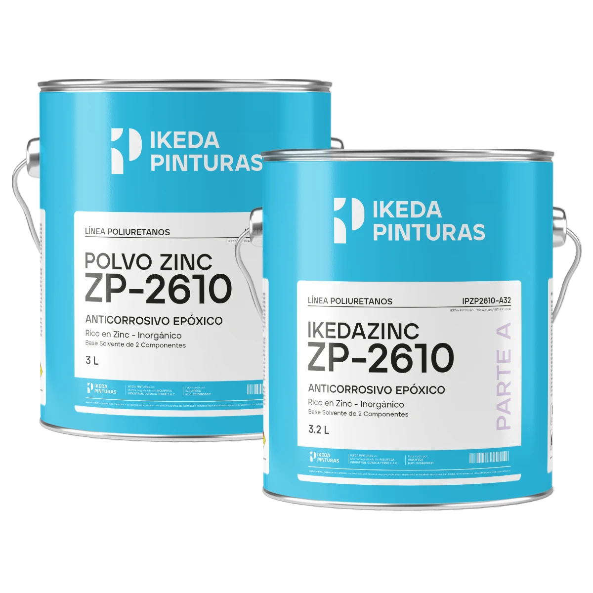 Anticorrosivo Epóxico con Zinc – Ikedazinc ZP-2610 – Kit 2gal