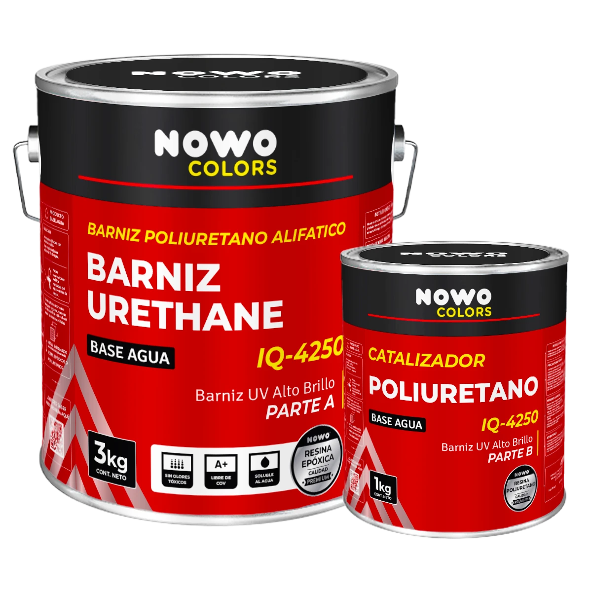 Barniz Poliuretano Alifatico Barniz Urethane IQ-4250 – Nowo Colors – Kit x 4L