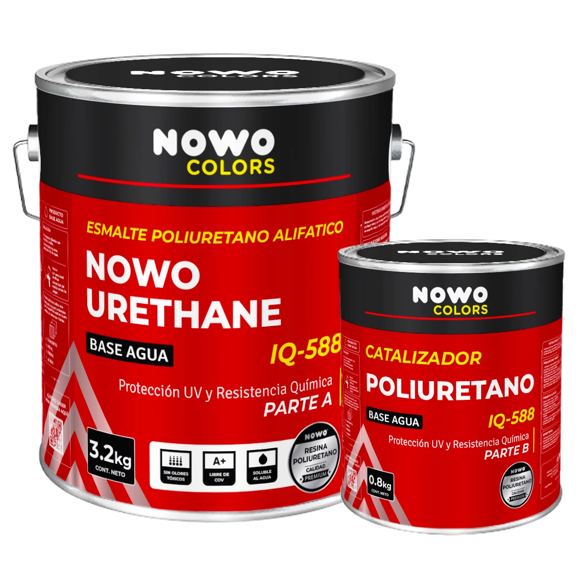 Esmalte Poliuretano Alifatico Nowo Urethane IQ-588 – Nowo Colors – Kit x 4L