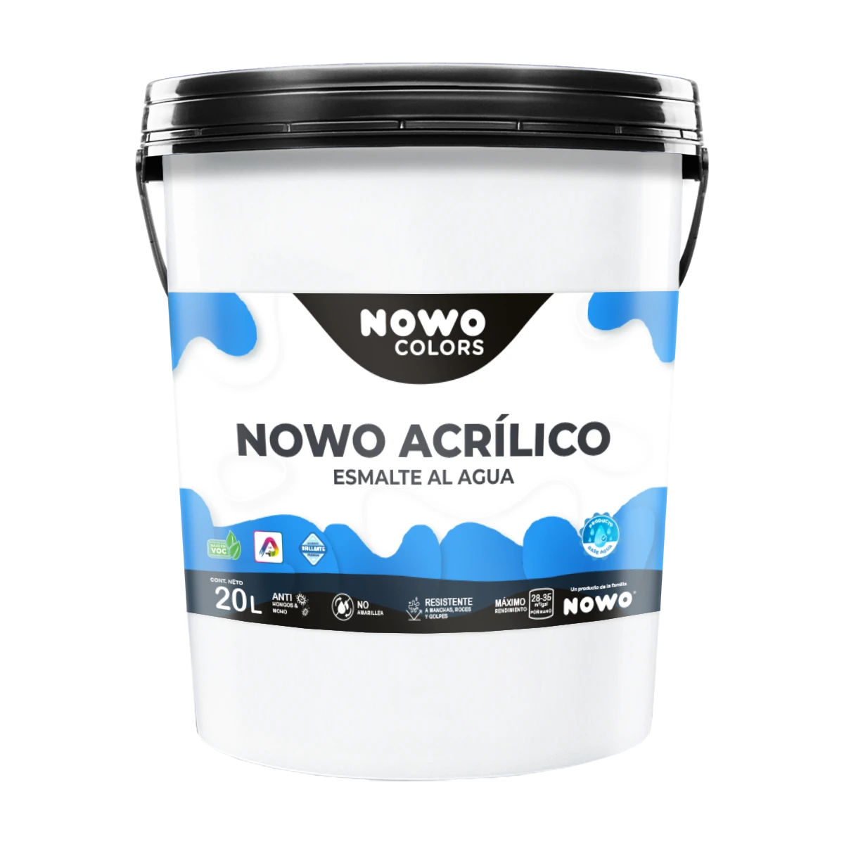 Esmalte al Agua Base Agua Nowo Acrílico – Nowo Colors – 20L
