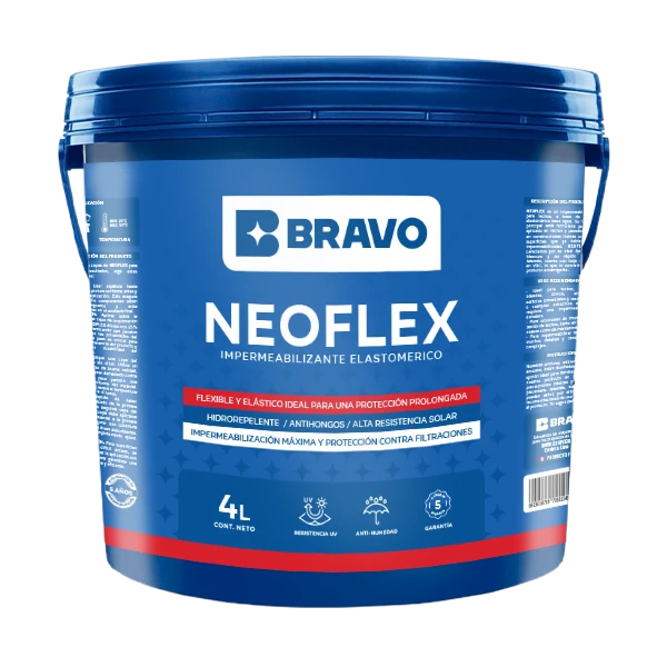 Impermeabilizante Elastomérico para Techos – Neoflex – Rojo Teja – 4L