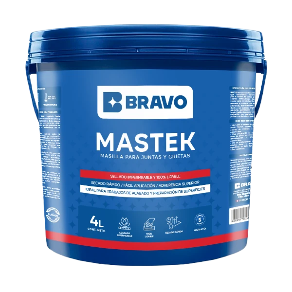 Masilla para Juntas y Grietas – Mastek – Blanco Hueso – 4L