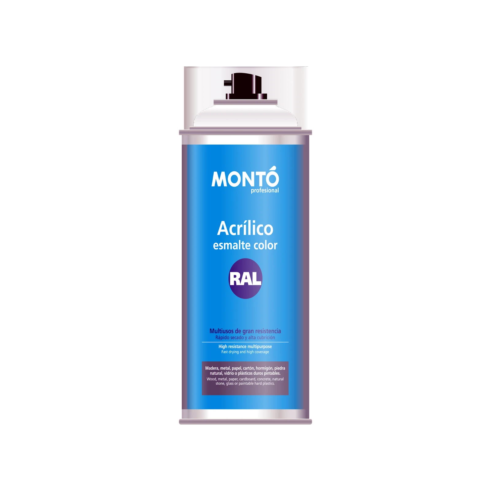 Monto Spray Acrilico Mate – Blanco RAL 9010 – 400ML