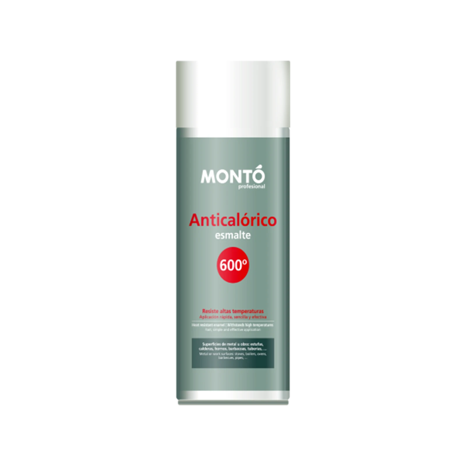 Monto Spray Anticalorico – Spray de Altas Temperaturas – Plata – 400ML