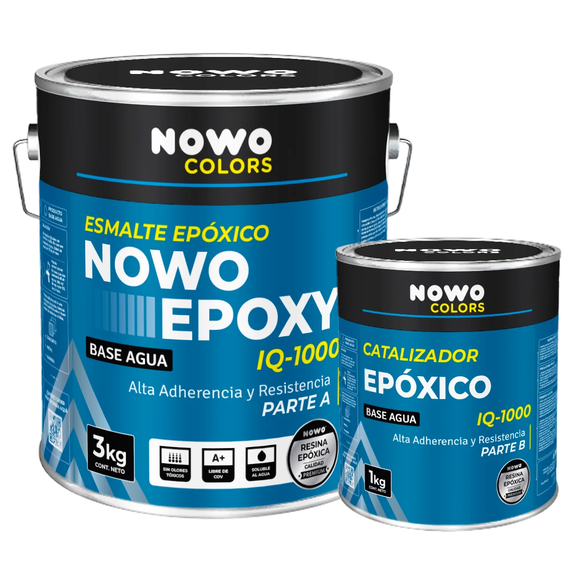 Nowo Epoxy IQ-1000 - Pintura Epoxica- Nowo Colors - Kit x 4LT