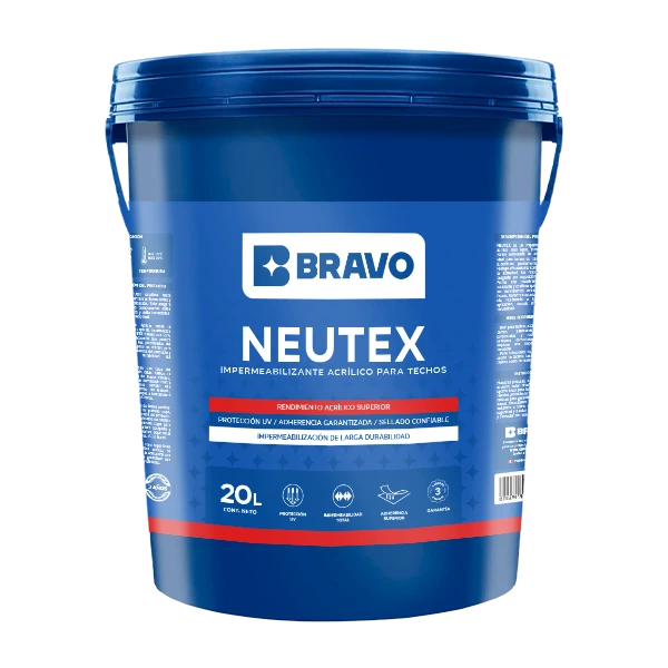 Pintura Impermeabilizante Acrílica para Techos – Neutex – Rojo Teja – 20L