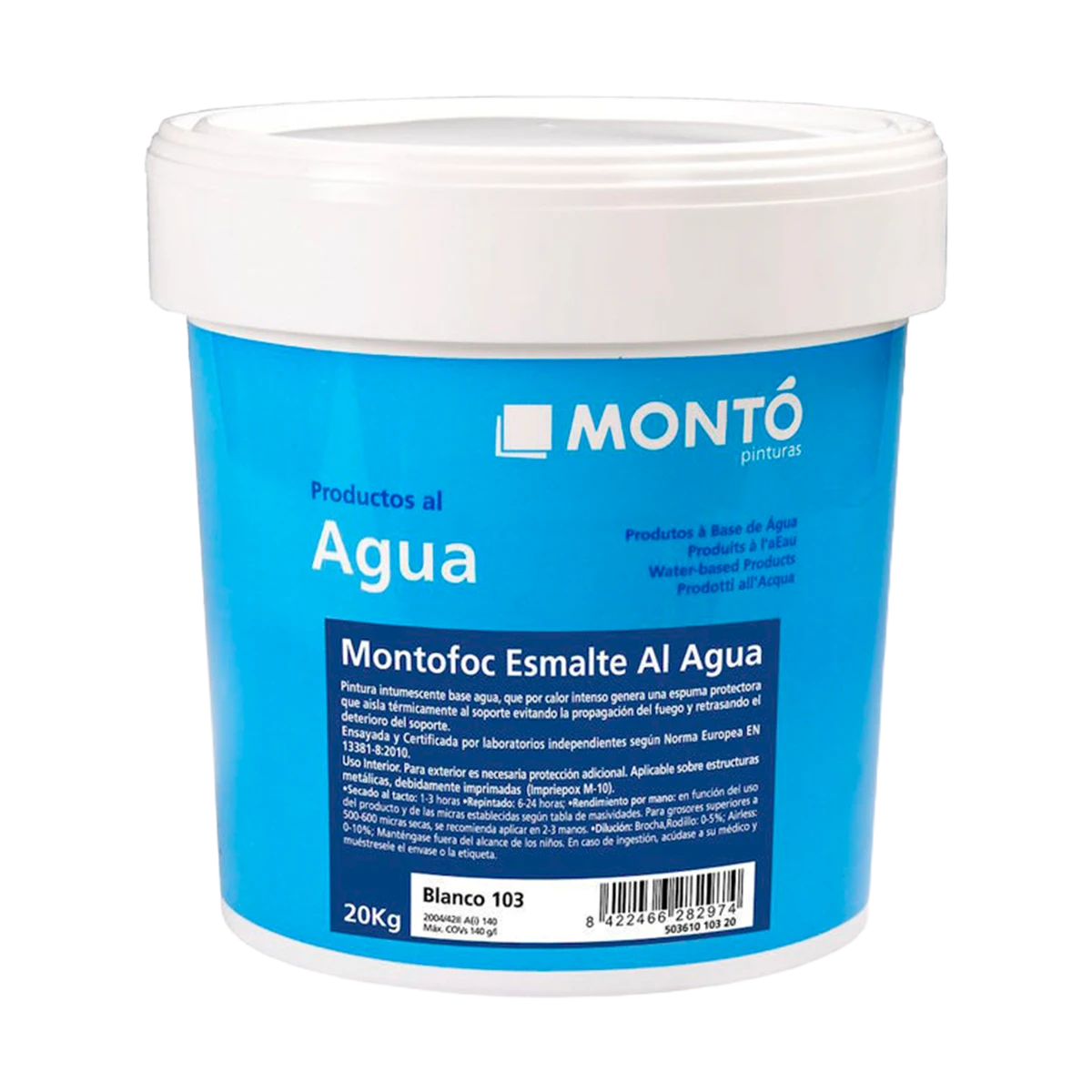 Pintura Intumescente – Montofoc Acqua Blanco – Balde x 20kg