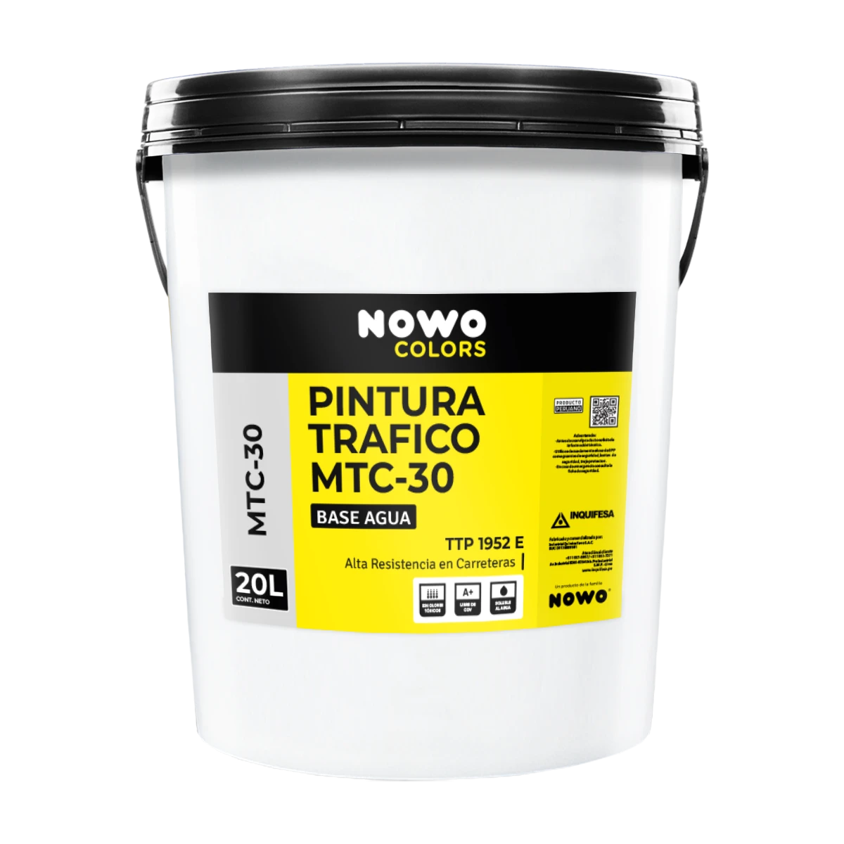 Pintura Tráfico MTC-30 Base Agua TTP 1952 E Para Carreteras y Pistas – Nowo Colors – 20L