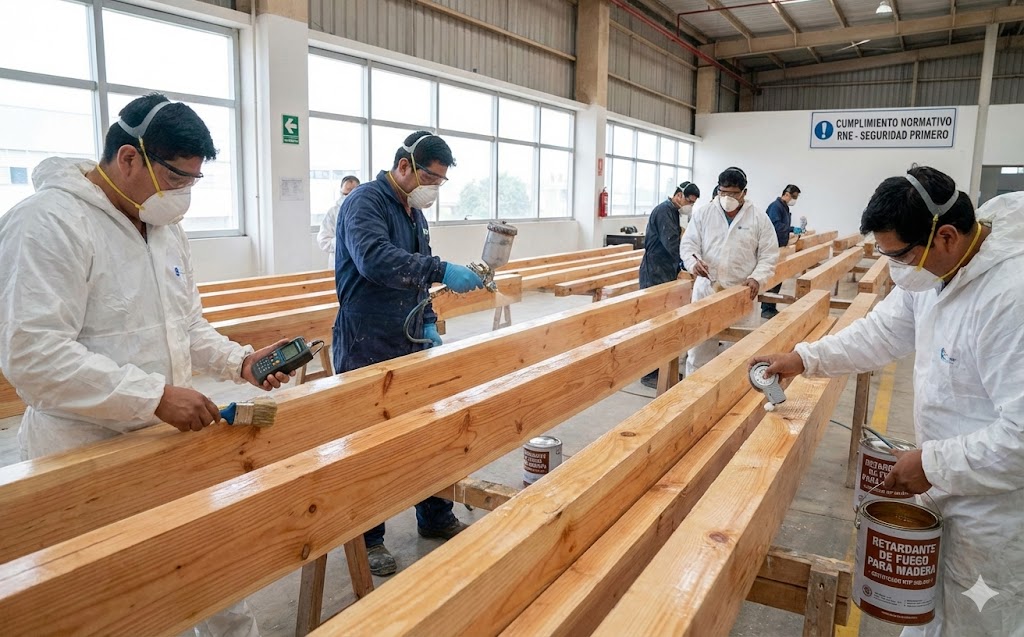 tecnicas de aplicacion de pintura retardante de fuego para madera